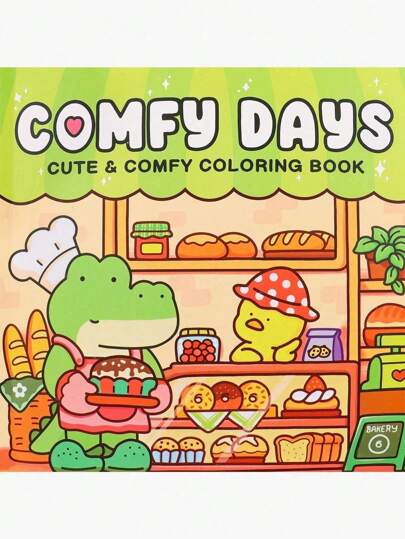 Días cómodos: Libro para colorear para adultos, audaz y fácil, diseños simples y grandes para relajación con una variedad de alimentos, todo tipo de pasteles (Colorear audaz y fácil), Vuelta a la escuela, Útiles escolares