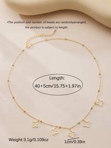 1 Pieza Collar de flor de trébol hueca de plata de ley 925, joyería clásica elegante y de lujo, adecuada para uso diario de mujeres, regalo de San Valentín, aniversario y cumpleaños