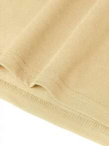 White Casual Daily Wear Girls Print Short Sleeve Round Neck T-Shirt For Women, Spring/Summer - Apricot - View 8