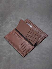 男士钱包，青年薄软皮夹，大容量，多个卡槽，时尚长款钱包适合青少年夏季休闲户外运动或度假旅行或毕业礼物或生日礼服配饰