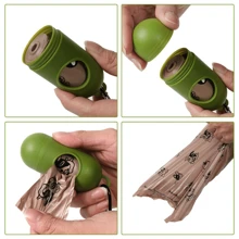 90 piezas/120/150 piezas/270 piezas Bolsas para recoger excrementos de perro en caja con 6/8/10/18 rollos, bolsas de 1.3 micras de grosor, a prueba de fugas, fácil de usar, resistentes a los olores, extra gruesas, con aroma a café, aptas para paseos, arena para gatos y limpieza del hogar
