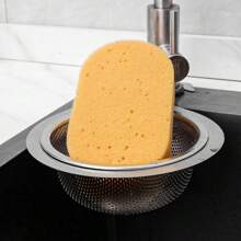 1pc Stainless Steel Sink Strainer Basket Removable Goosehead Storage Drainage Basket Kitchen Hanging Drain Rack - Stainless Steel Color - View 3