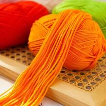4pcs Soft & Comfy 100% Acrylic Yarn Skeins - 4 X 50g In Assorted Colors, Suitable For Knitting, Crocheting And Crafts, Finely Spun'