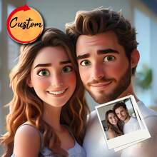 Custom 3D Cartoon Portrait, Personalized Couple Portrait, Style, Cartoon Portrait From Photo, Custom Cartoon Family, Christmas Custom Cartoon Gifts Birthday Graduation - Multicolor - View 2