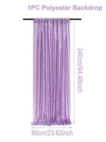 1 pièce Rideau de fond en sequins or/argent, plusieurs couleurs, décoration de fond de fête, rideaux de fond de mariage, décoration de mariage, décoration de baby shower, décoration de révélation de genre, décoration de fête d'anniversaire, pour studio de photographie, décoration de fond photo