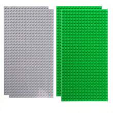 2pcs 16X32 Studs Classic Base Plates Compatible With All Major Building Block Brands, Basic Parts For City Street View And Building Room Decoration - 2pcs16x32 - View 16