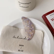 1pc Colorful Portable Everyday Detangling Hair Brush For Women Hair Styling Tool - Multicolor - View 8