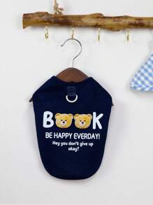 Pet Clothes Dog Vest, New Spring/Summer Lightweight Funny Slogan Printed T-Shirt For Cats And Dogs