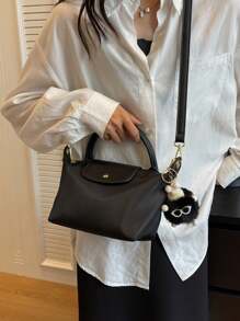 In Winter,Mini The New Fashionable Handbag With Contrast Color Design, Nylon Waterproof Fabric Shoulder Bag, Square Bag And Vegetable Basket Bag Are Suitable For Commuting To Work, Parties And Holiday Dates.Size:Long:7.5in*Wide:2.4in*Tall:3.9in