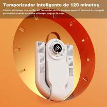 Secador zapatos colgable portátil, diseño plegable,, interruptor de botón giratorio, con función temporizador - Tipo de Enchufe A USA (110-127V) - Ver 8