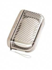 1pc Portable Travel Soap Dish With Lid, Sealed Drainage Soap Box, Bathroom Soap Storage Holder - Multicolor - View 11