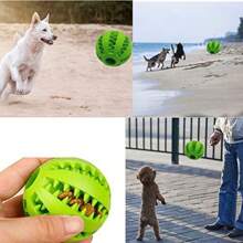 Silicone Pet Dog Toy Ball Interactive Bite-Resistant Chew Toy For Small Dogs Tooth Cleaning Elasticity Ball Pet Products 5/6/7cm - Multicolor - View 6