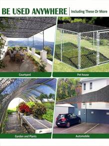 1 PIEZA Tela de sombra para exteriores, Tela de sombra para pérgola, patio y jardín trasero, Tela de sombra para exteriores, Protección solar, Material HDPE resistente al calor, Ojetes reforzados, Tela de sombra con cuerda de nailon