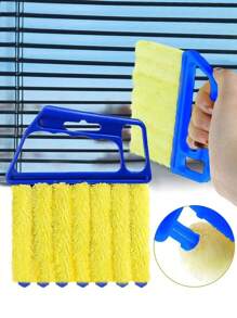 1件装百叶窗空调缝隙刷可拆洗窗户清洁器排气扇除尘免洗涤剂边缝刷可拆卸