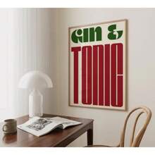 1pc Sangria Drink Negroni Canvas Painting Club Bar Shop Home Decor Cartoon Juice Mojito Aperol Spritz Canvas Painting No Frame