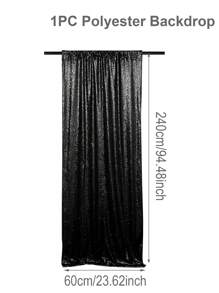 1 pièce Rideau de fond en sequins or/argent, plusieurs couleurs, décoration de fond de fête, rideaux de fond de mariage, décoration de mariage, décoration de baby shower, décoration de révélation de genre, décoration de fête d'anniversaire, pour studio de photographie, décoration de fond photo
