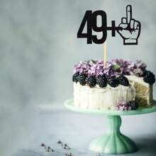 50个/套蛋糕装饰插牌 - 50岁生日派对装饰 - 趣味50岁生日派对用品 - 彩色 - 查看 5
