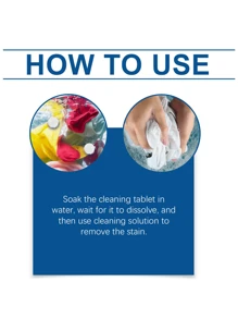 Pastillas de limpieza descontaminantes y multiusos para la cocina y el baño, para quitar la suciedad y las manchas