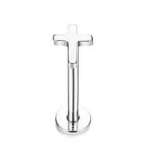 1pc Piercing Jewelry For Women Men 16G 6MM 8MM Helix Cartilage Conch Earring Stud Stainless Steel Internally Threaded Medusa Lip Monroe Ring Labret Nose Stud Set