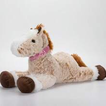 Juguete de peluche gigante en forma de caballo - Animales de peluche con relleno de poliéster acogedor, perfecto para acurrucarse, regalos de cumpleaños, Pascua, Día de la Madre, compañero de almohada suave y cómodo, decoración primaveral para el hogar - Multicolor - Ver 11