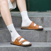 2025 New Thick Sole Plus Size Sandals, Summer Breathable Beach Shoes Casual Two-Wear Slippers For Young Men And Women, Lightweight Comfortable Waterproof Non-Slip Soft Bottom Beach Shoes, Versatile Slides