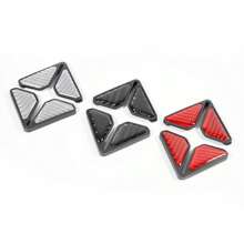 2pcs Universal Car Door Corner Protector, Carbon Fiber Soft Plastic Door Bumper Strip