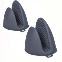 Extra Thick & Large Silicone Air Fryer Liners & Square Baking Pans Set - Reusable Non-Stick Oven/Microwave Safe Up To 260°C, LFGB Certified Baking Mat, - Perfect For Pizza, Chips, Cakes, Roasting (Limited Time Offer!)With Heat-Insulating Finger Cots Heat-Insulating Pads. Optional
