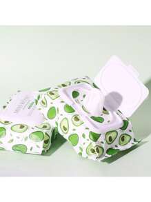 80片/包牛油果便携式卸妆湿巾用于深层清洁面部彩妆一次性旅行卸妆清洁 - 彩色 - 查看 8