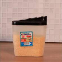 Multipurpose Flour And Sugar Bowl For Food, Laundry, Kitchen, 1 Liter - Uninjet - 黑色 - 查看 8