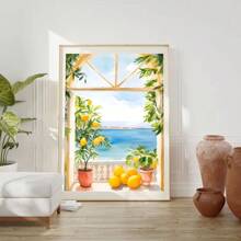 1 pieza Pintura de lienzo La Dolce Vita y Vintage Spritz Positano Italia sin marco para decoración de habitación de invitados y como regalo