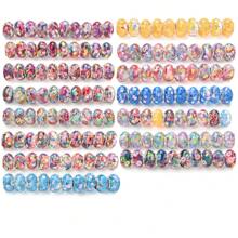 20 件 Y2K 风格大孔树脂珠 Panjia 设计 DIY 手链珠宝制作用品