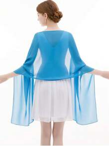 Damen Chiffon Schals und Tücher für Abendkleider, eleganter, weicher, transparenter Chiffon Braut Hochzeitsschal