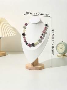 木制人体珠宝架、项链展示架、珠宝柜台展示道具、跳蚤市场配饰展示架