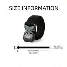 Nuevo cinturón para exteriores con hebilla de liberación rápida, cinturón elástico casual, cinturón para herramientas y entrenamiento, cinturón para pantalones de hombre