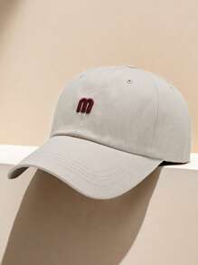Unisex Baseball Cap, Spring New M Logo Embroidery Outdoor Sun Protection Casual Hat