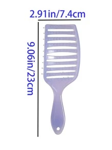 每个人都喜欢这款梳子，它具有可爱精致的镂空设计。它是完美的情人节礼物。它配有头皮按摩功能，可用于干发和湿发。它能有效梳理头发，使头发顺滑无结。其紧凑的尺寸确保了便携性，让您轻松随身携带。 - 彩色 - 查看 16