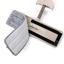 Replace The Microfiber Mop Head, Replacement Head, Floor Cleaning Cloth, Pads, Flat Squeeze Hands-Free Wringing Tools For Home And Kitchen - 45X12cm單邊 - 查看 6