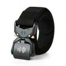 Nuevo cinturón para exteriores con hebilla de liberación rápida, cinturón elástico casual, cinturón para herramientas y entrenamiento, cinturón para pantalones de hombre