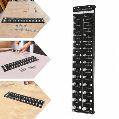 kangten Red Nut And Bolt Thread Checker 28 Thread Identifier Gauge Inch And Metric UK