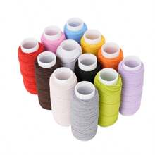 6 Stücke 0,6mm elastischer Faden, je 20m Spule, elastischer Nähfaden für Nähmaschinen, Raffgarn für Nähen, Overlock-Maschinen, Quilt, Stricken, Weben, DIY