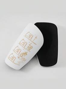 1 par de espinilleras mini de fútbol, material grueso de PET, adecuado para todas las edades y temporadas, accesorios de gimnasio - Multicolor - Ver 12