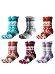 Women's Winter Fuzzy Socks Pack Of 12 Pairs Wholesale Ye Store - 彩色 - 查看 1