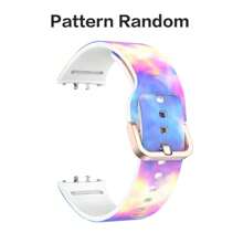 Bedrucktes Silikon Sportarmband für Samsung Galaxy Fit 3 R390 - Bequemes hautfreundliches Roségold Flachverschluss Ersatzarmband - Galaxy Fit3 - Übersicht 13