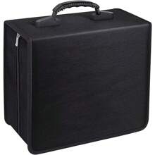 520 Disc CD/DVD Wallet Binder Book Sleeves Disc Storage Bag Carrying Case Black - Black - View 2