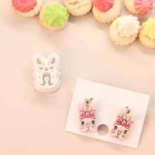 1pc/3pcs Easter Clay Cutters, Polymer Clay Cutters, Rabbit Clay Earring Cutters, Egg Clay Cutter Set, Polymer Clay Earring For Earring Making, Jewelry Making Kits