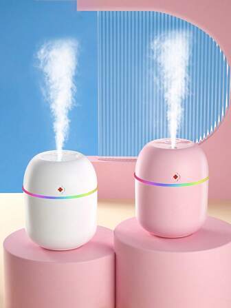 1 st, aromatherapiemachine met USB-luchtbevochtiger, geschikt voor slaapkamer, woonkamer, bureau, autoluchtbevochtiger, gelukkige kleurrijke auto-aromatherapiemachine, sfeerlampluchtbevochtiger met USB-spuitmachine, aromatherapiespray