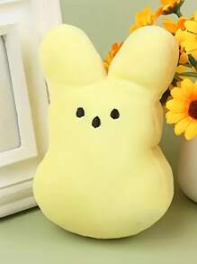 12个可爱兔子毛绒玩具，5.5英寸复活节兔子毛绒玩具，柔软涤纶材质，多种颜色（蓝、紫、粉、橙、黄），是复活节装饰、篮子填充物以及送给儿童和青少年的理想礼物。可爱的兔子造型，粉彩毛绒玩具，兔子玩具，复活节礼物，家居装饰，复活节，复活节礼物，复活节玩具