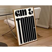 1pc Sangria Drink Negroni Canvas Painting Club Bar Shop Home Decor Cartoon Juice Mojito Aperol Spritz Canvas Painting No Frame