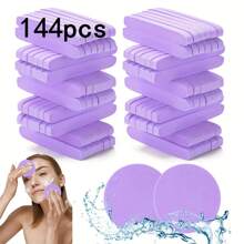 Compressed Facial Sponges In 6 Vibrant Colors - Professional Esthetician's Choice For Makeup Removal And Skin Exfoliation, Round Cleansing Sponges For Women, Ideal For Daily Washing