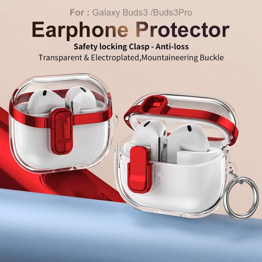 Чохол для Bluetooth-навушники Galaxy Buds3/Pro, новий гальванізований захисний чохол Buds3 Pro, м'який, креативний прозорий чохол для навушників Buds 3 Pro для чоловіків/жінок